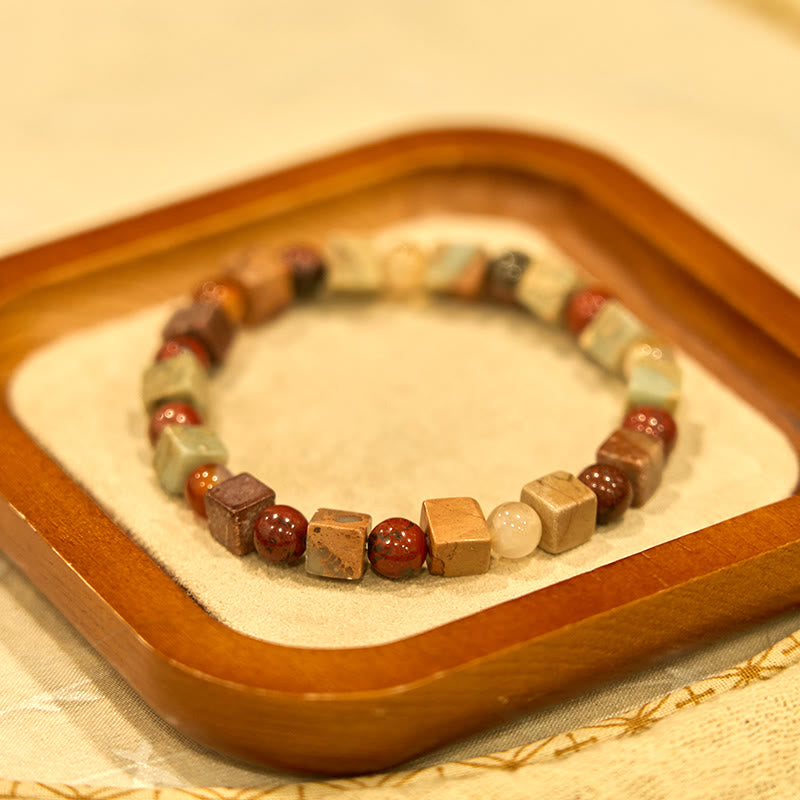 Shoushan Stone Red Agate Prosperity Agate Bracelet
