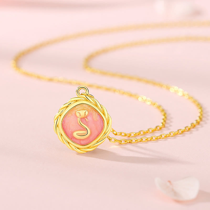 925 Sterling Silver Chinese Zodiac Snake Bracelet Necklace