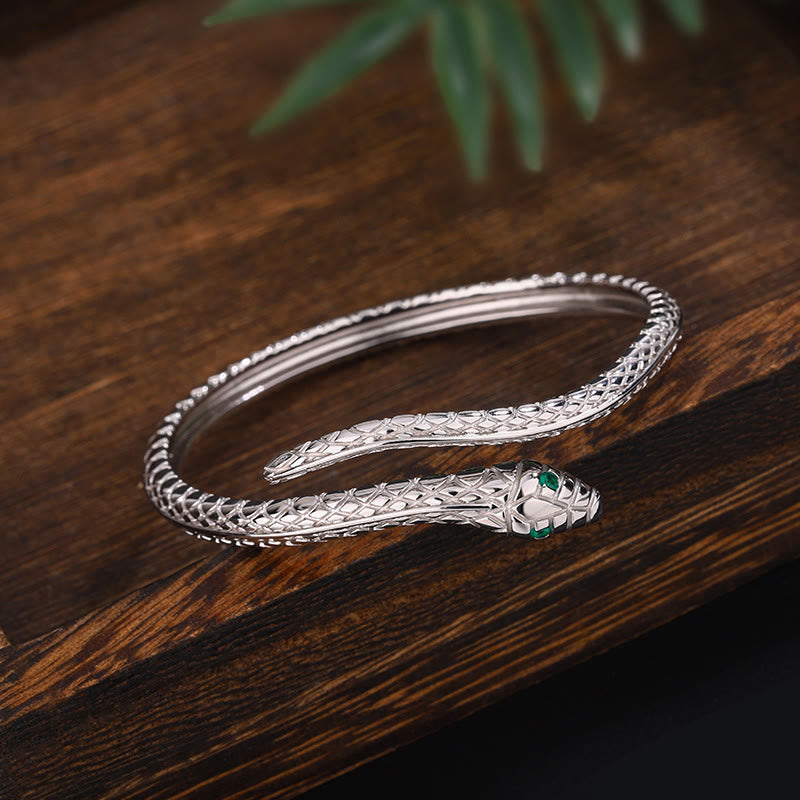 999 Sterling Silver Snake Year Zodiac Bracelet