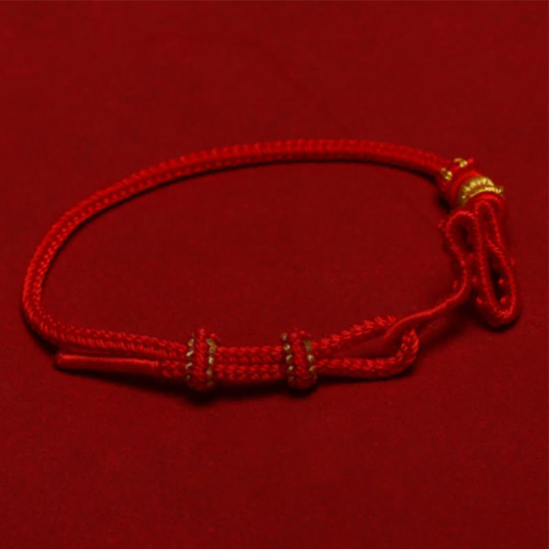 Adjustable Red String Snake Knot Protection Bracelet