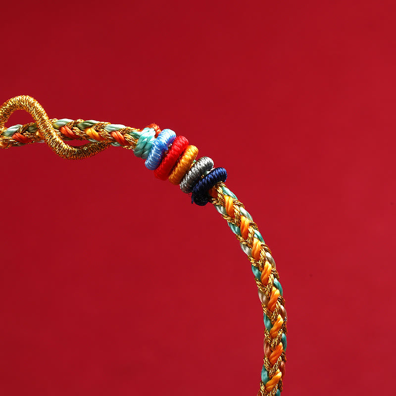 Year of the Snake Yellow String Protection Bracelet