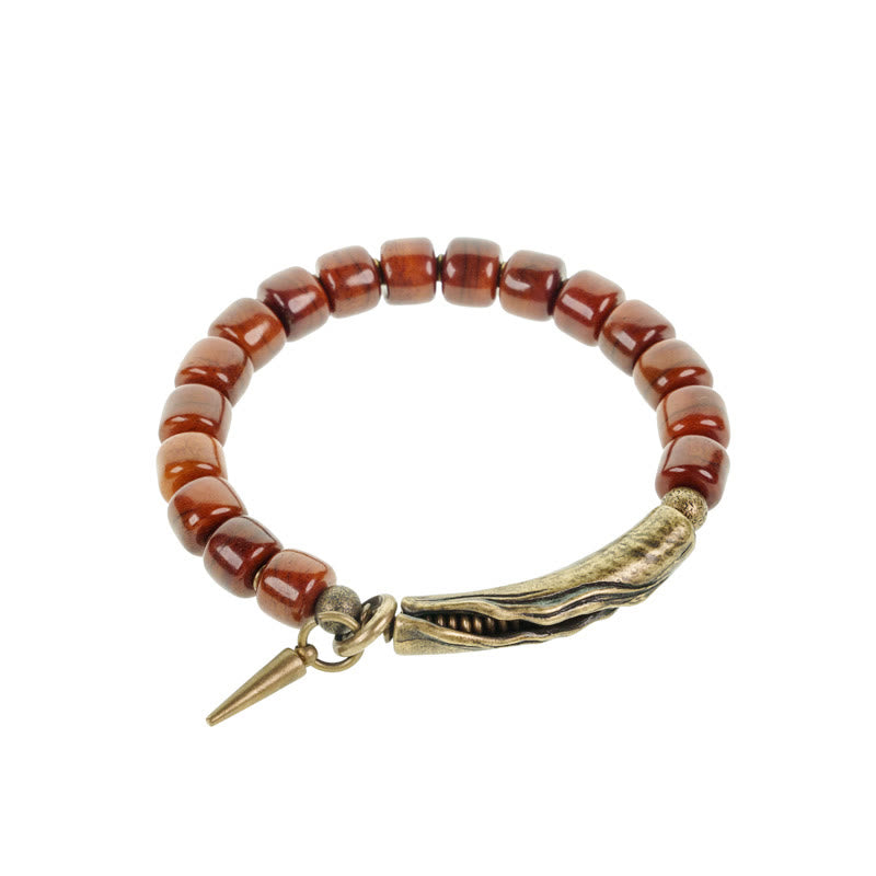 Yak Bone Copper Strength Spiritual Bracelet 14-17.5cm