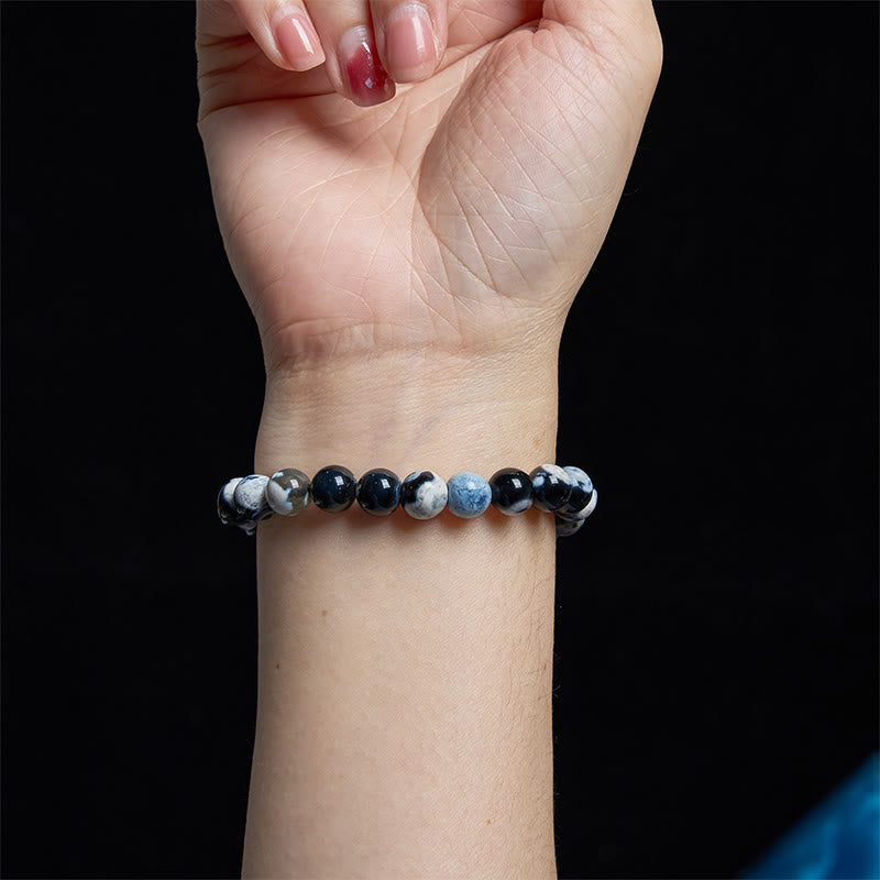 Orca Agate Anxiety Relief Bracelet