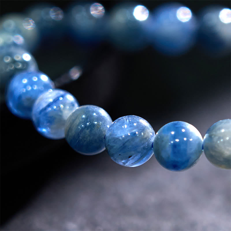 8mm Kyanite Spiritual Healing Bracelet for Calmness