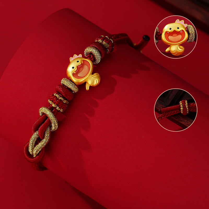 Red String 925 Sterling Silver Snake Strength Bracelet