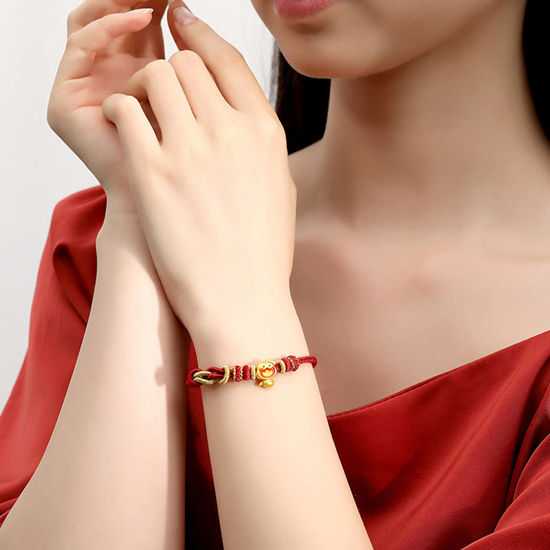 Red String 925 Sterling Silver Snake Strength Bracelet