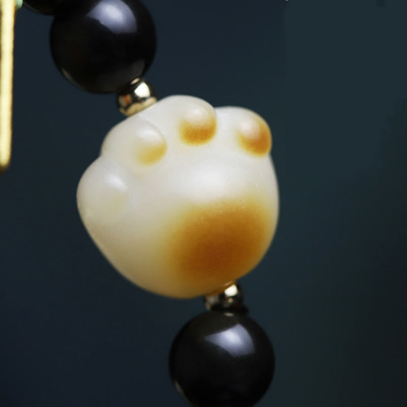 6mm Black Obsidian Lucky Fortune Bracelet