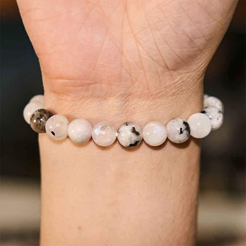 Rainbow Moonstone Harmony Bracelet 8mm