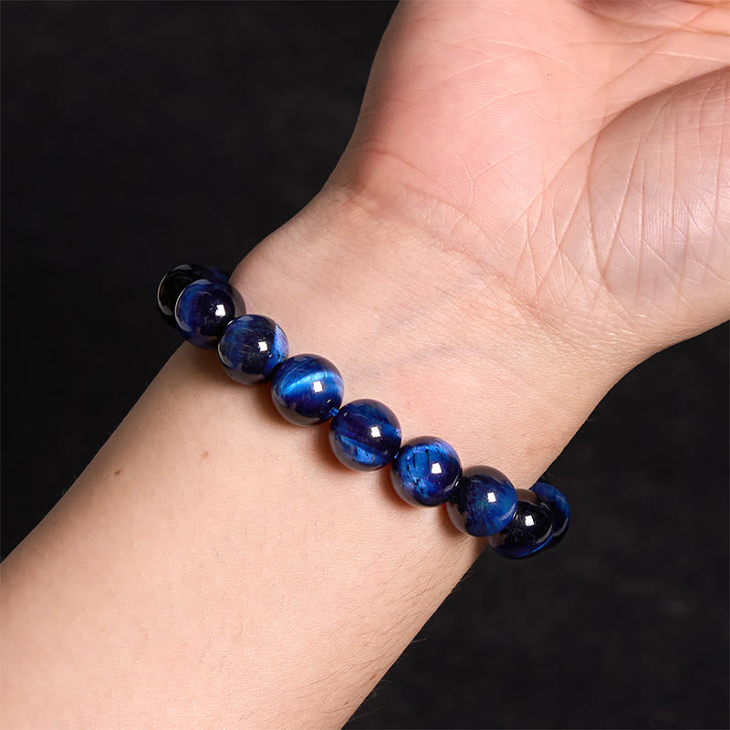 Blue Tiger Eye Meditation Bracelet