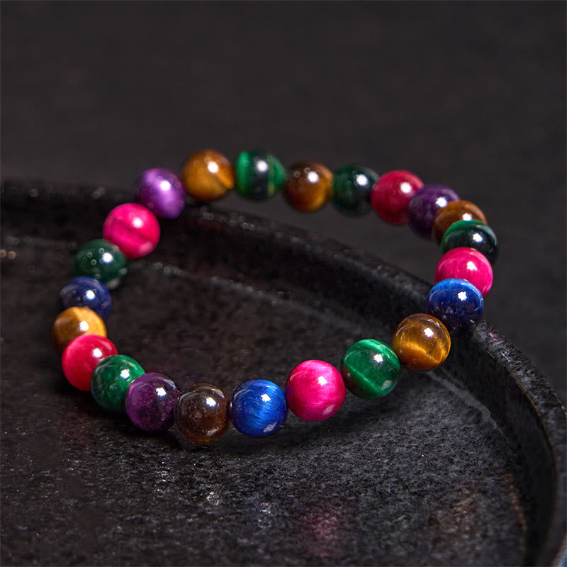10mm Tiger Eye Courage Bracelet for Strength & Confidence