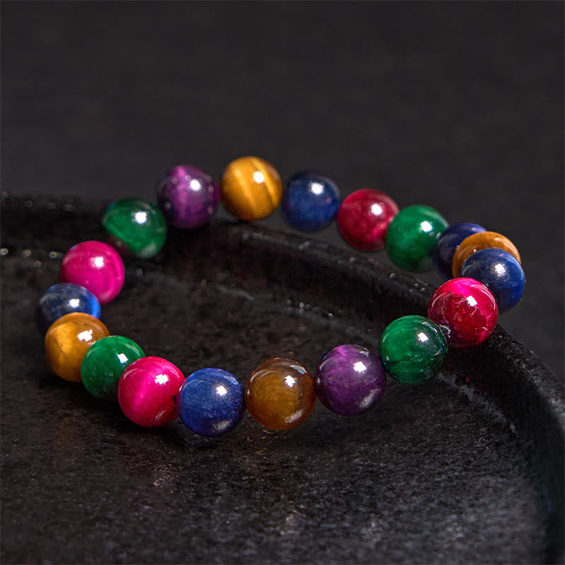 10mm Tiger Eye Courage Bracelet for Strength & Confidence