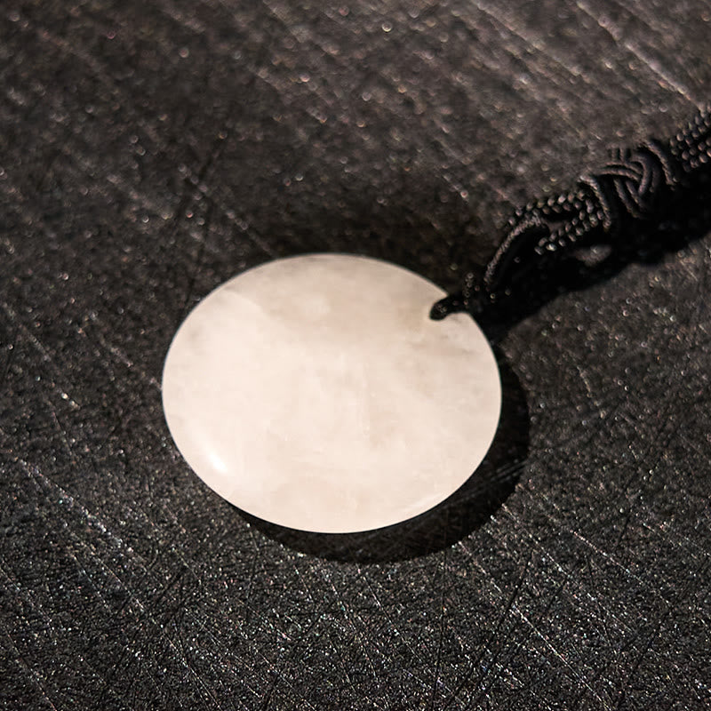 Om Mani Padme Hum Necklace | Black Obsidian Strength Pendant