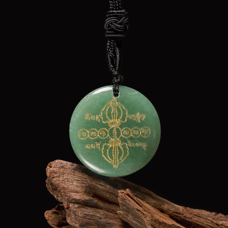 Vajra Dorje Obsidian Necklace for Spiritual Fulfillment