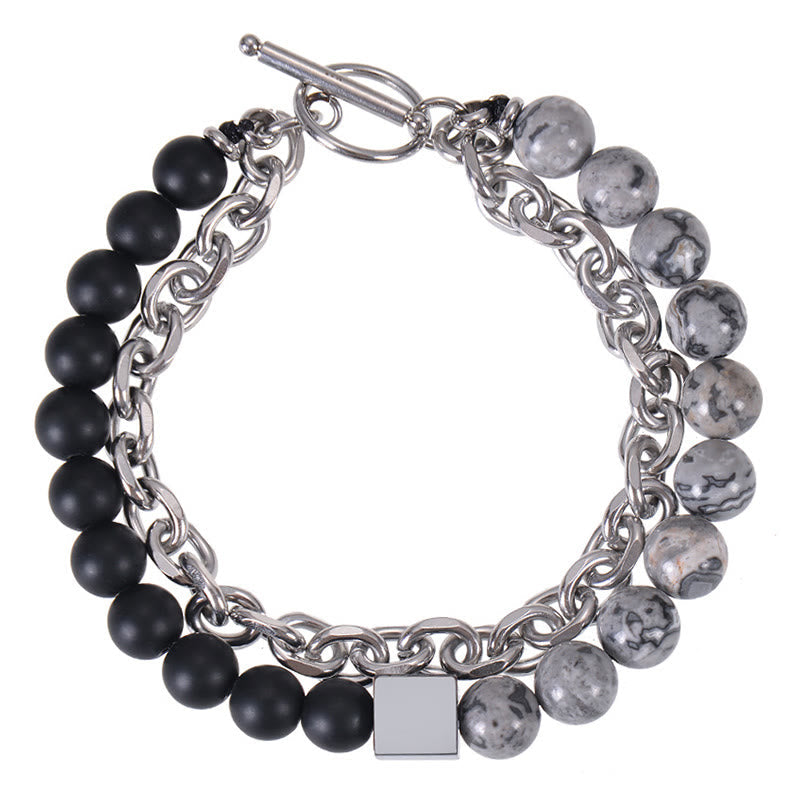 8mm Colorful Tiger Eye Double Wrap Protection Bracelet