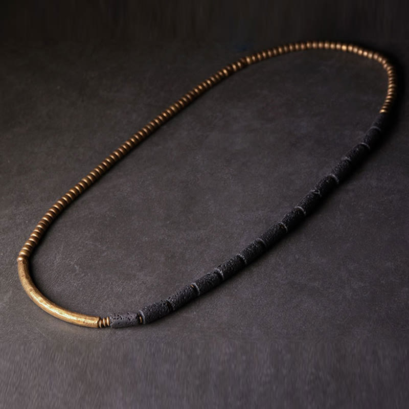 6mm Lava Rock Copper Multi-turn Wrap Spiritual Bracelet