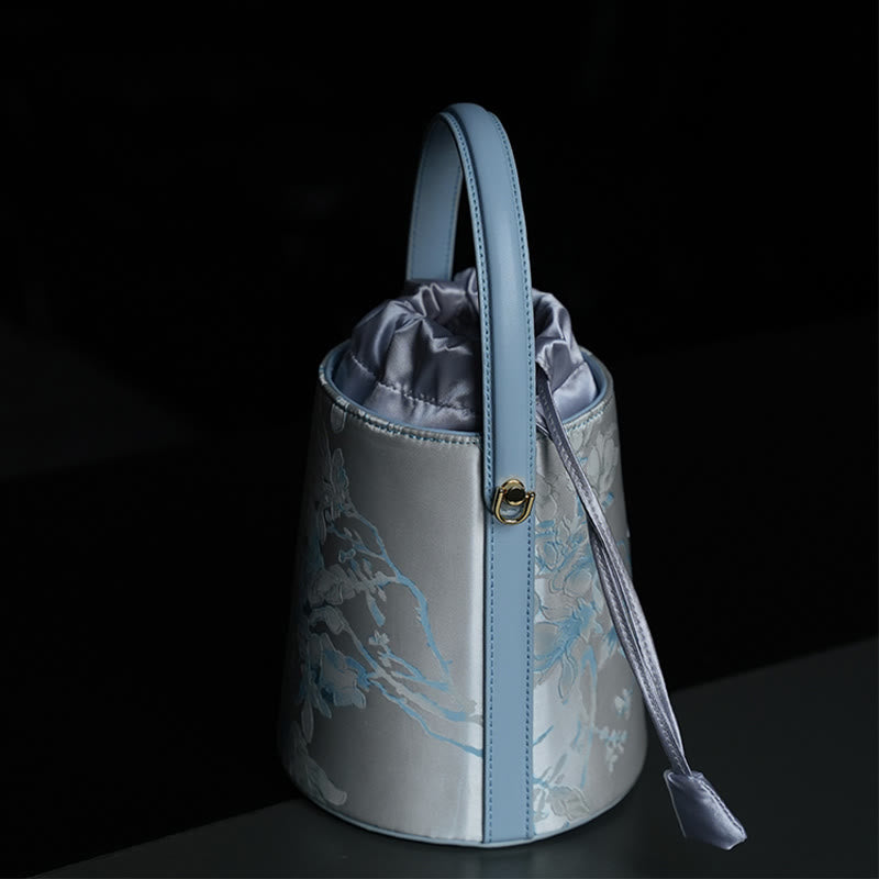Panda Bamboo Magpie Embroidered Crossbody Bag 16x16x18cm