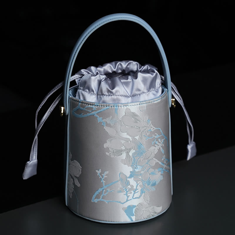 Panda Bamboo Magpie Embroidered Crossbody Bag 16x16x18cm