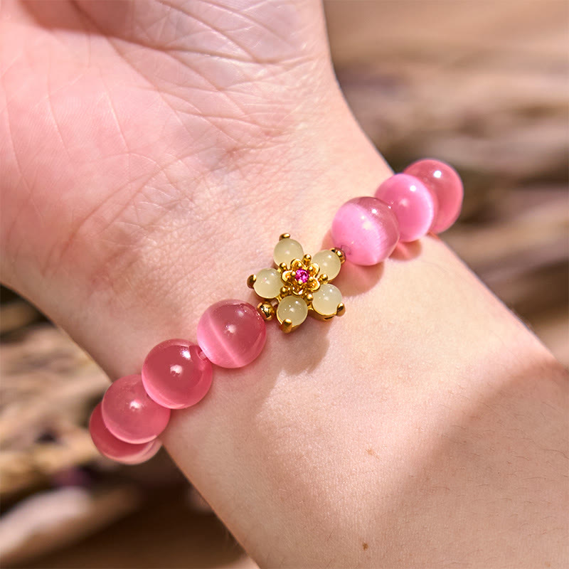 Cat's Eye Chrysoberyl Love Bracelet | Unique Healing Jewelry