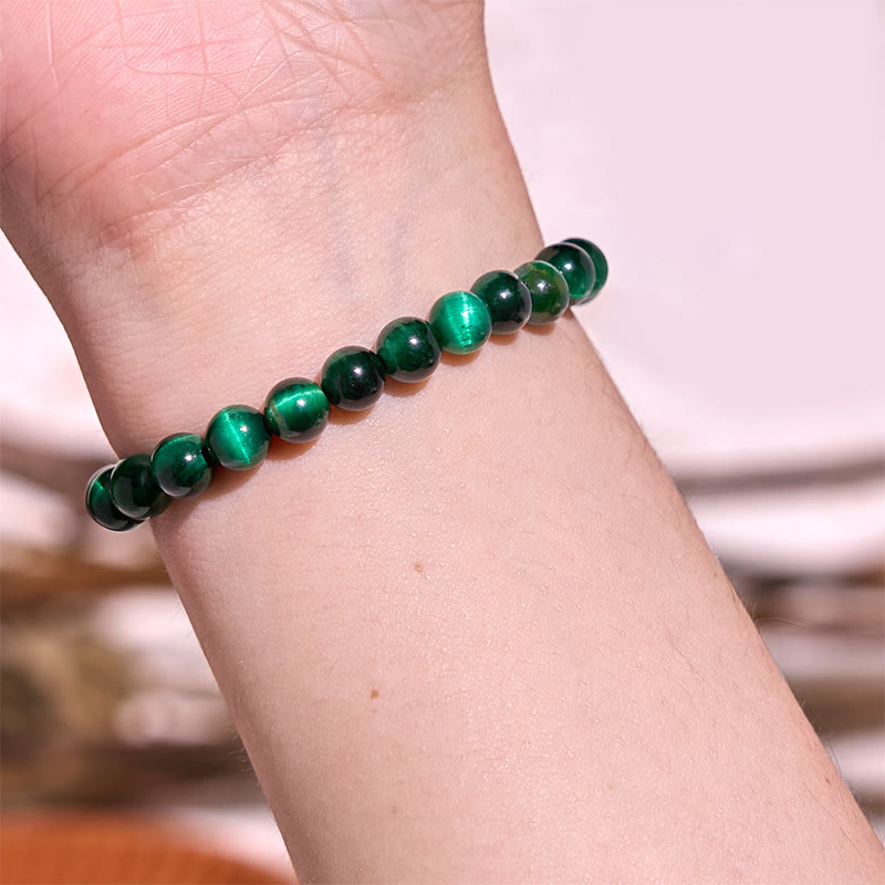 8mm Malachite Black Tourmaline Healing Purity Bracelet