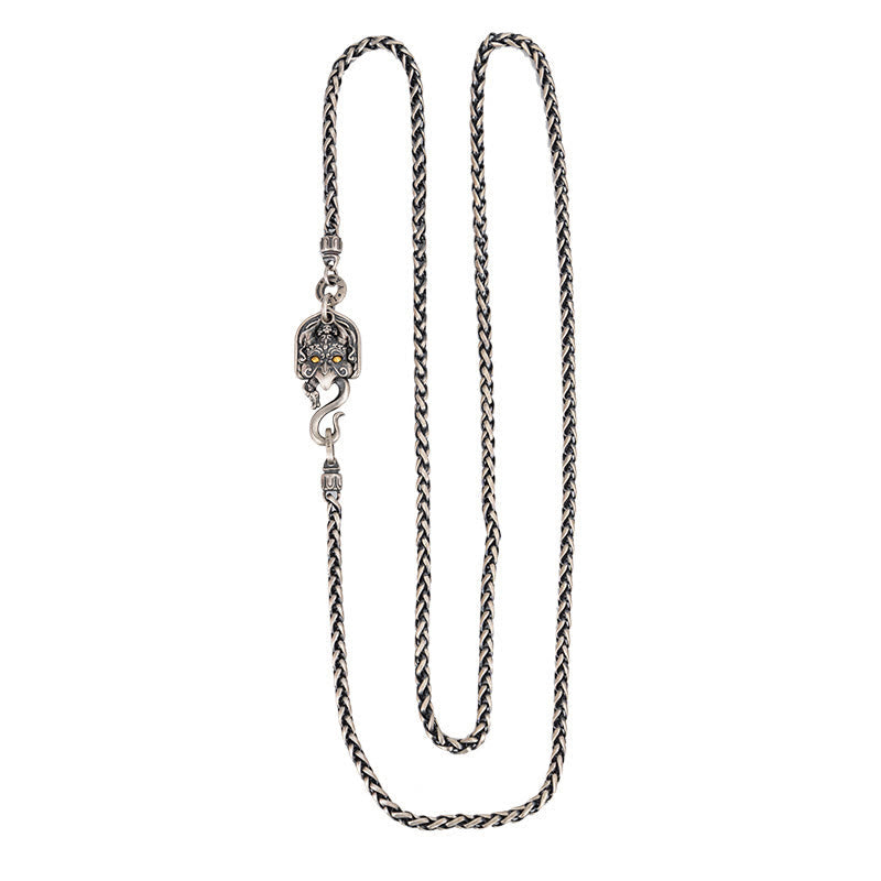 Garuda Wisdom Necklace in 925 Sterling Silver 63cm Chain