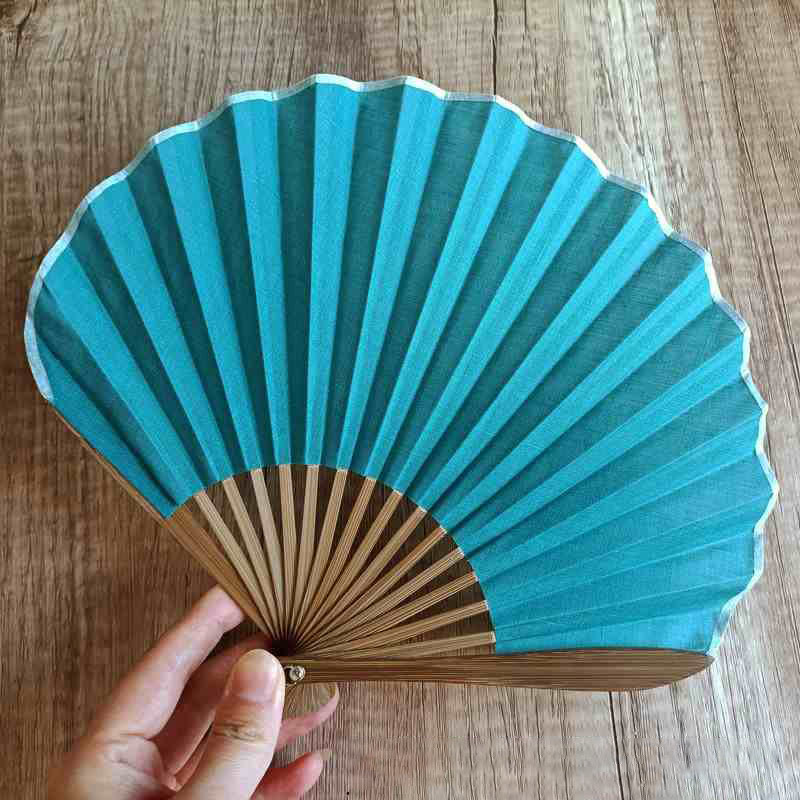 22cm Bamboo Folding Fan | Solid Color Handheld Fan