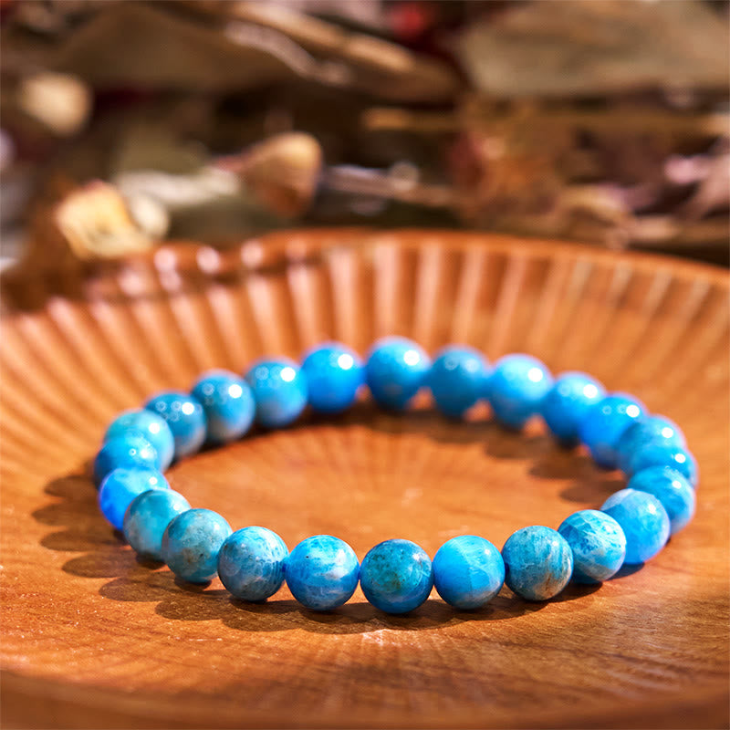 8mm Blue Tiger Eye Bracelet for Calm & Tranquility