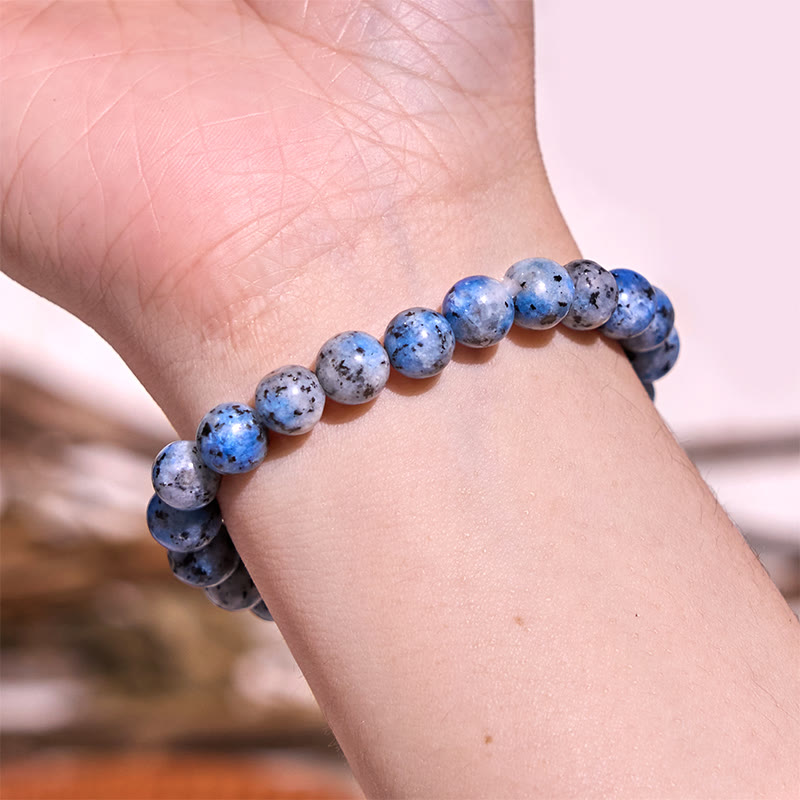 8mm Blue Tiger Eye Bracelet for Calm & Tranquility