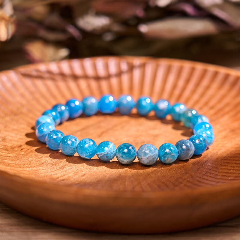 8mm Blue Tiger Eye Bracelet for Calm & Tranquility