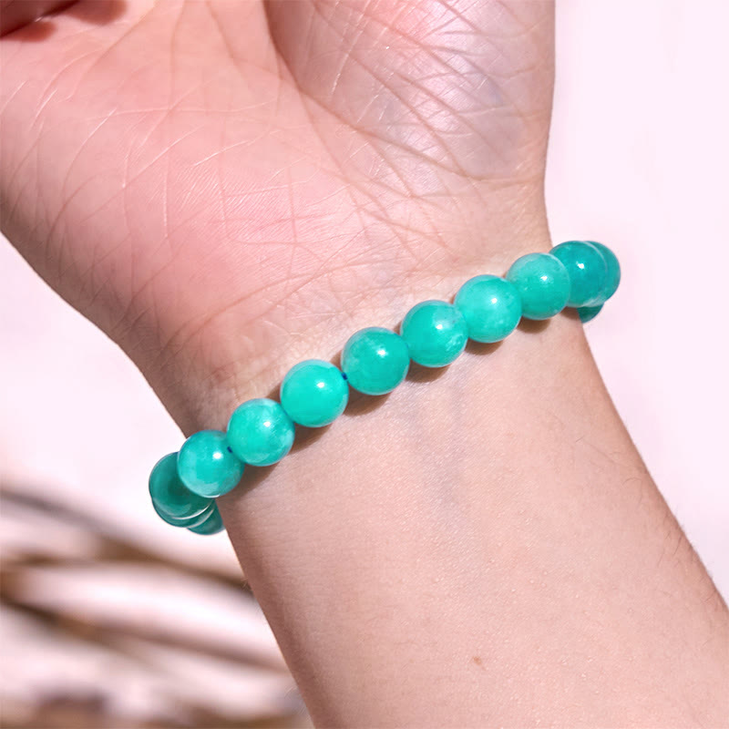 8mm Blue Tiger Eye Bracelet for Calm & Tranquility
