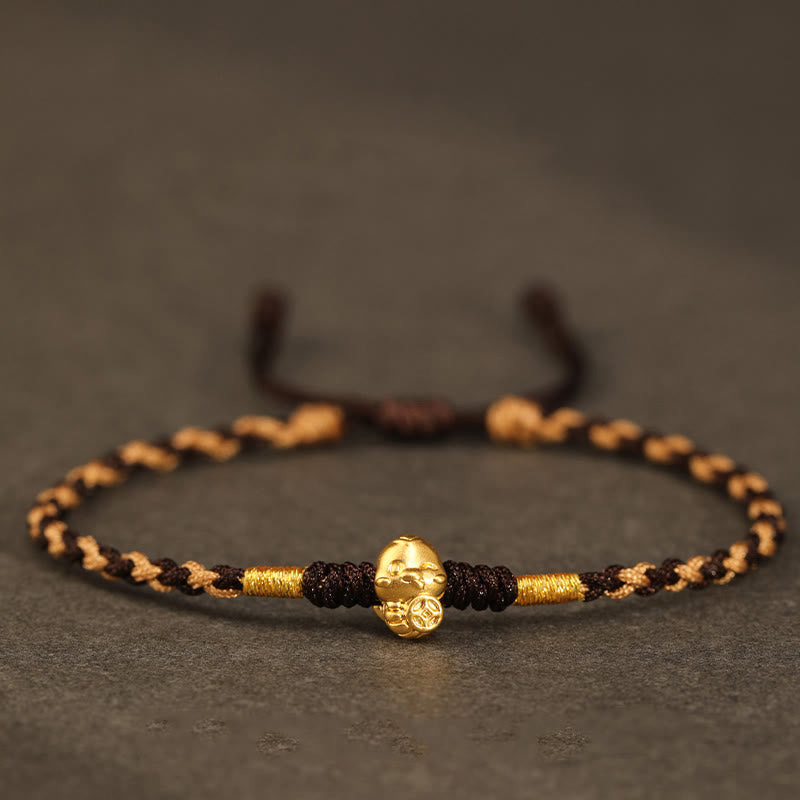 Year of the Snake Fortune Bracelet 999 Gold