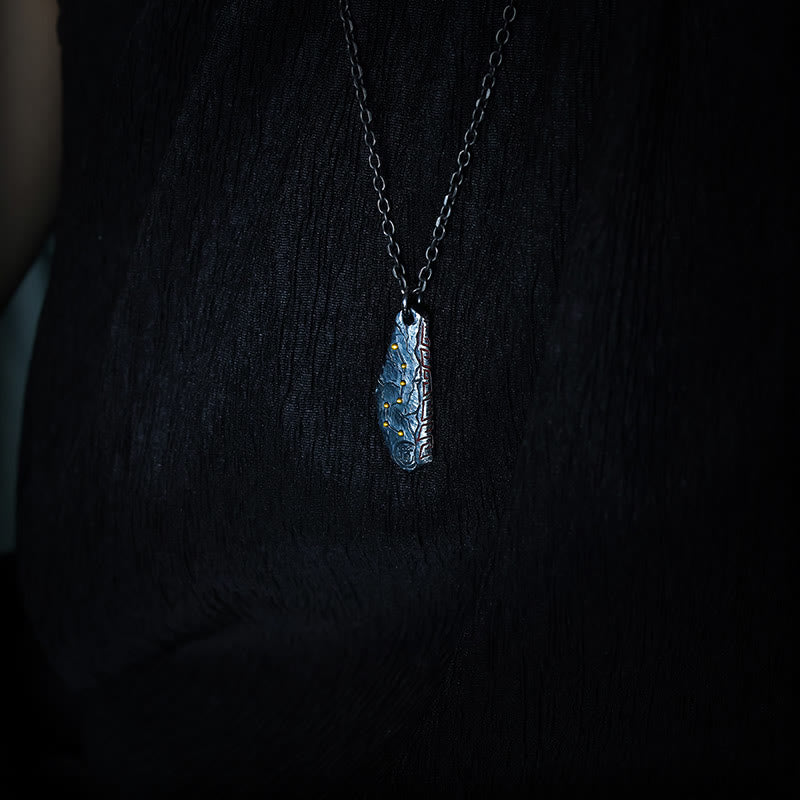 999 Sterling Silver Big Dipper Spiritual Necklace for Balance