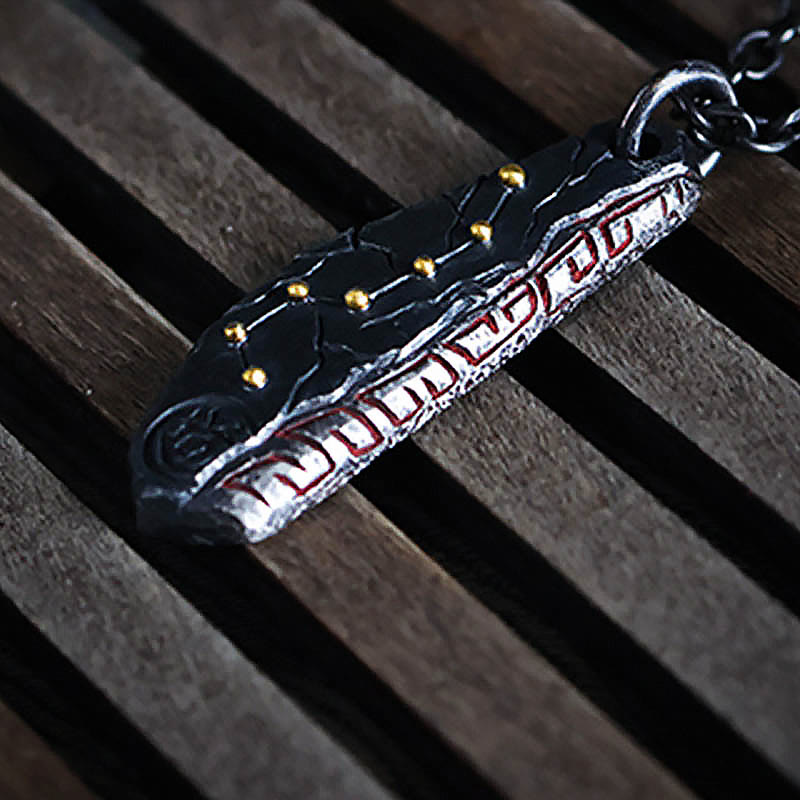 999 Sterling Silver Big Dipper Spiritual Necklace for Balance