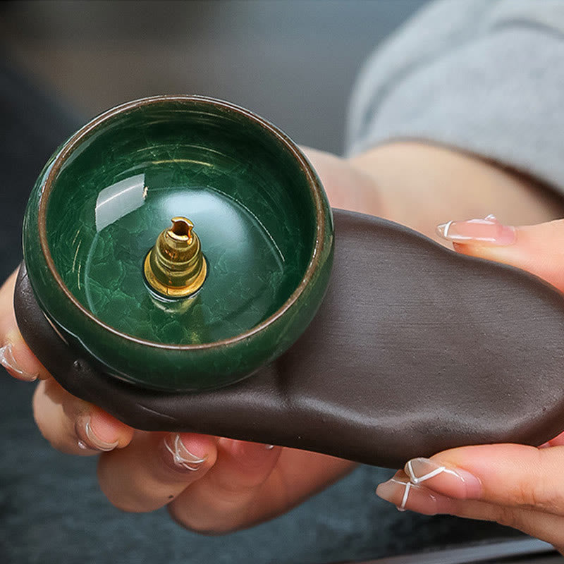 Tang Dynasty Lady Ceramic Incense Burner for Meditation