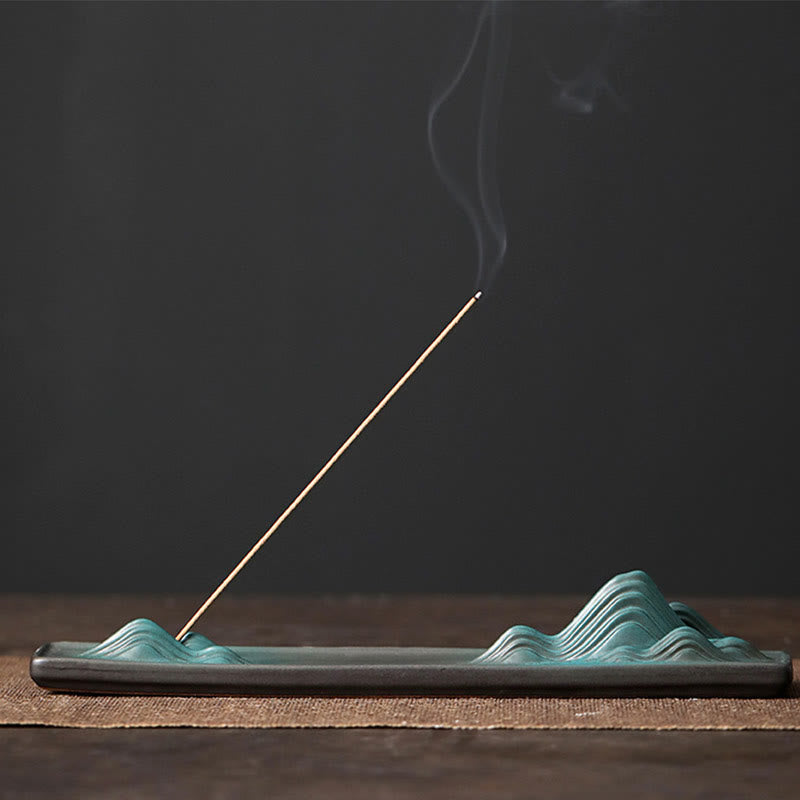 Moon Rabbit Ceramic Incense Burner for Meditation Harmony