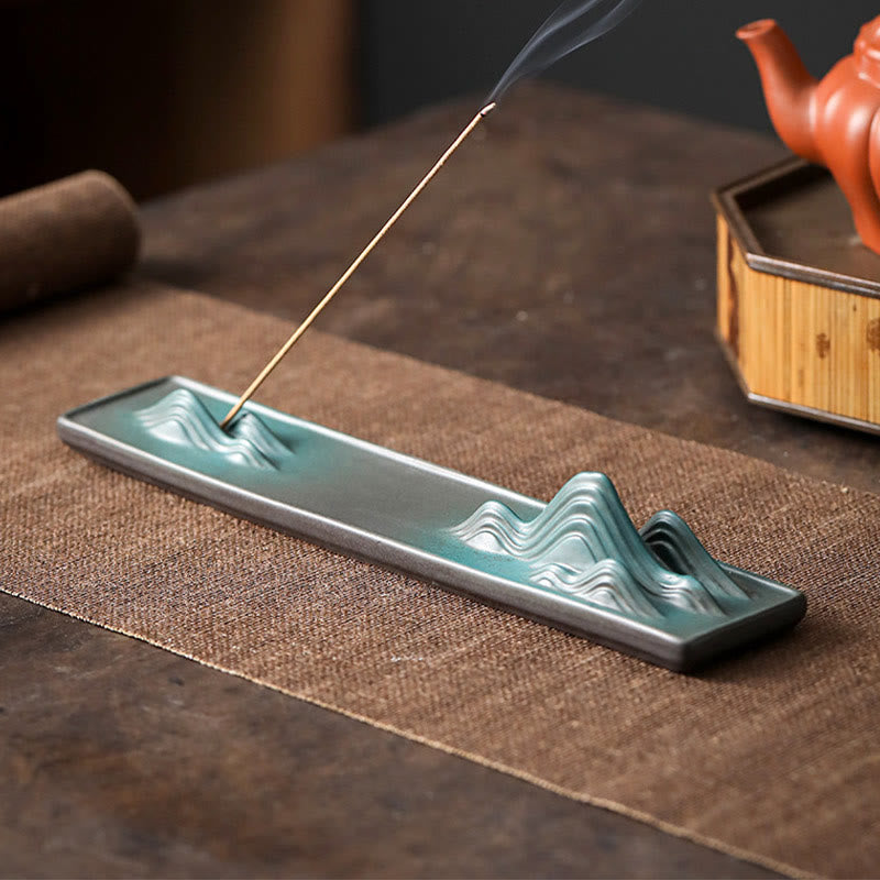 Moon Rabbit Ceramic Incense Burner for Meditation Harmony