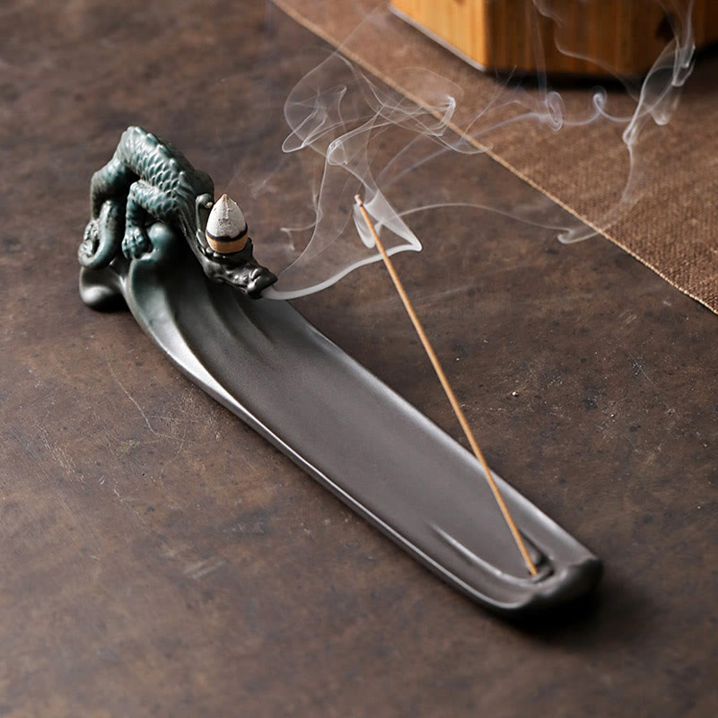 Moon Rabbit Ceramic Incense Burner for Meditation Harmony