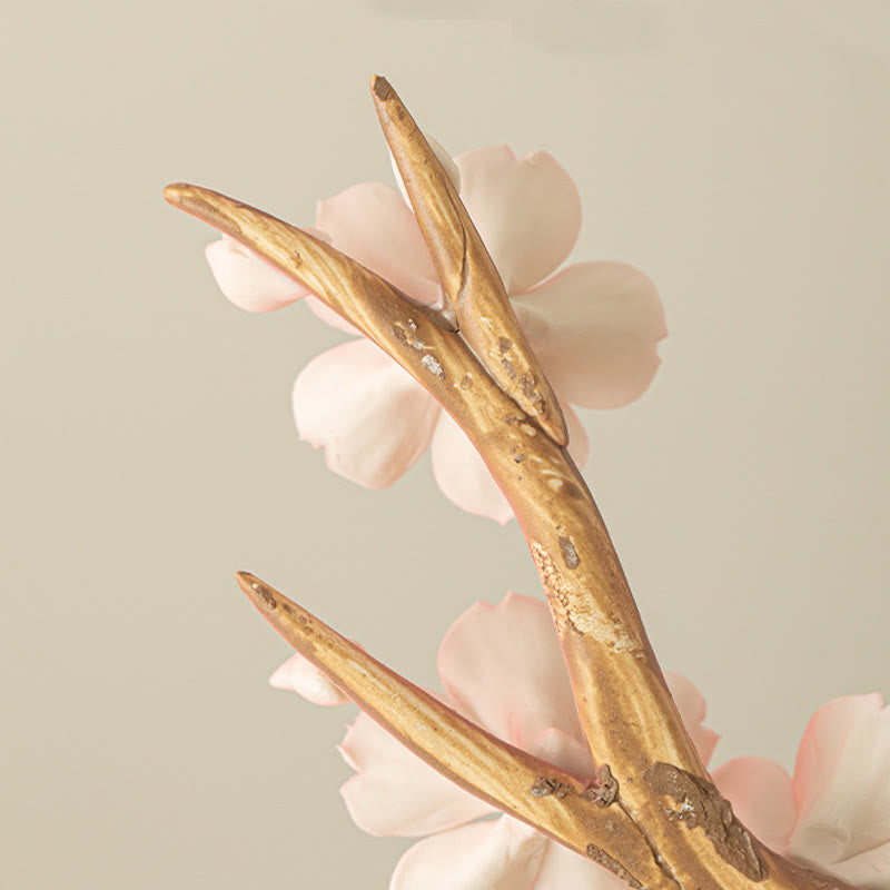 Ceramic Plum Blossom Incense Burner 7.6cm for Meditation