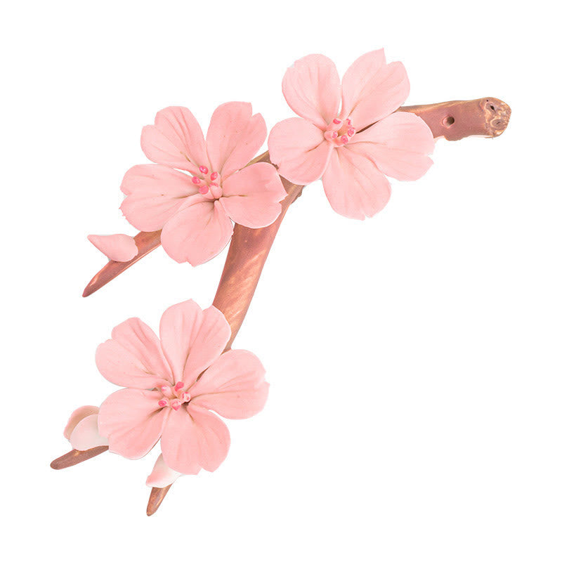 Ceramic Plum Blossom Incense Burner 7.6cm for Meditation