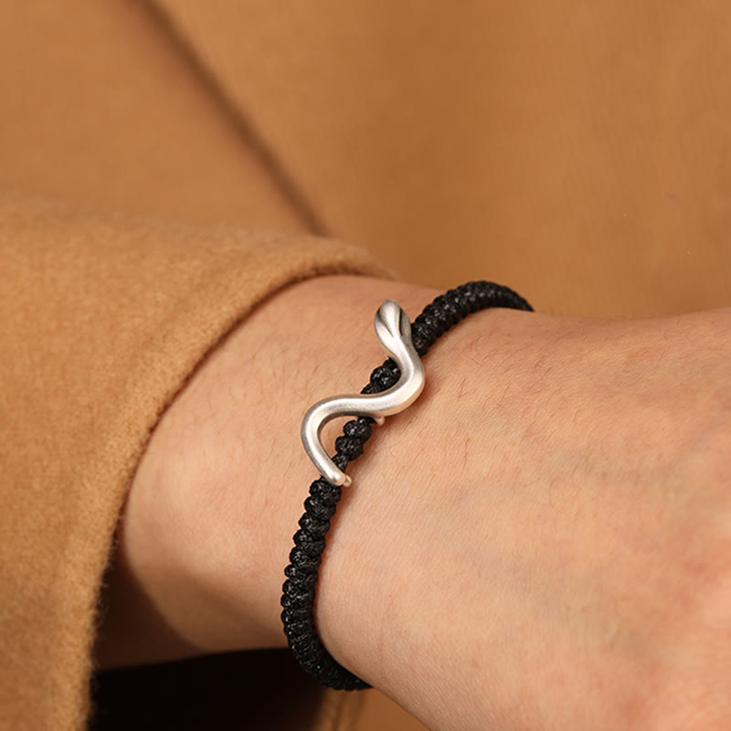 999 Sterling Silver Red String Strength Bracelet for Protection | Year of the Snake