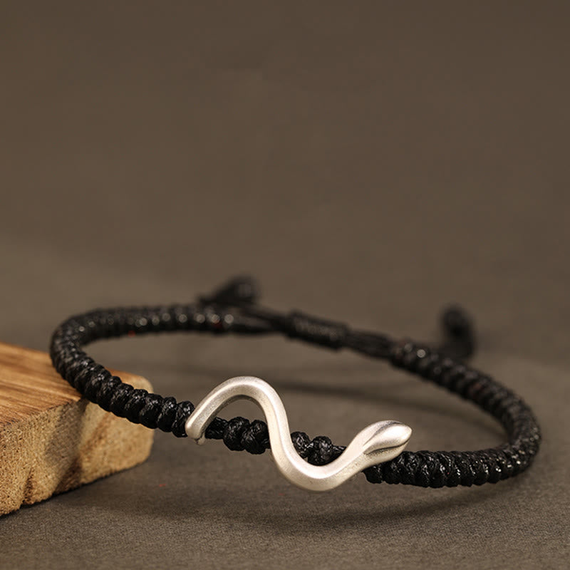 999 Sterling Silver Red String Strength Bracelet for Protection | Year of the Snake