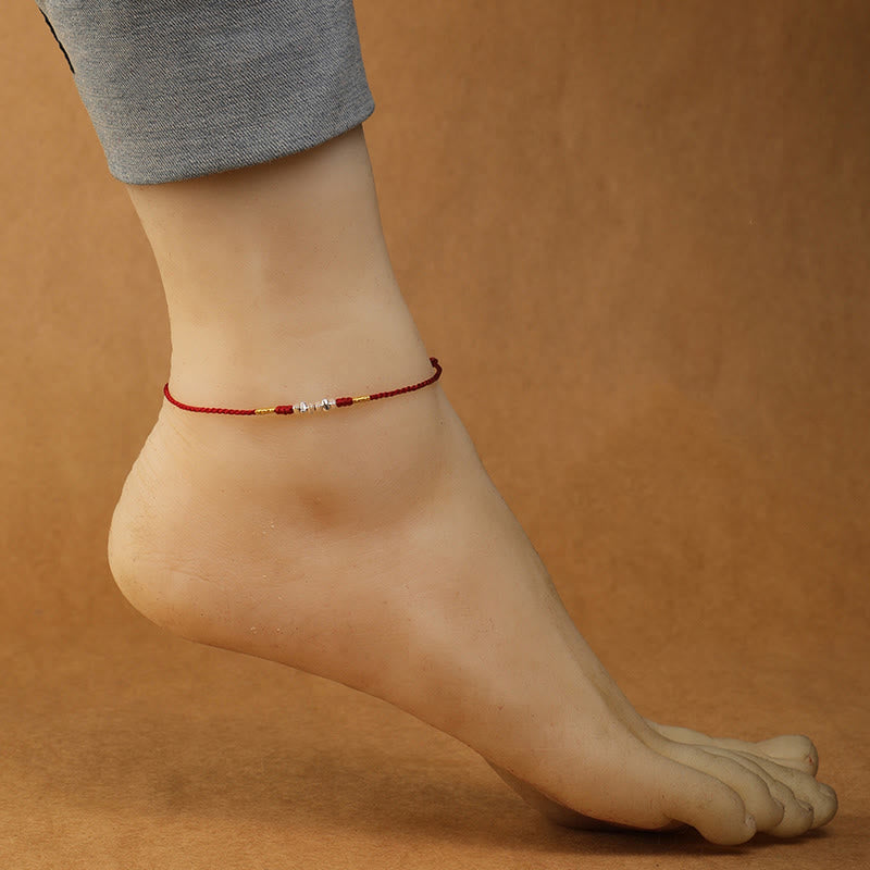 Unisex 925 Sterling Silver Red String Protection Bracelet