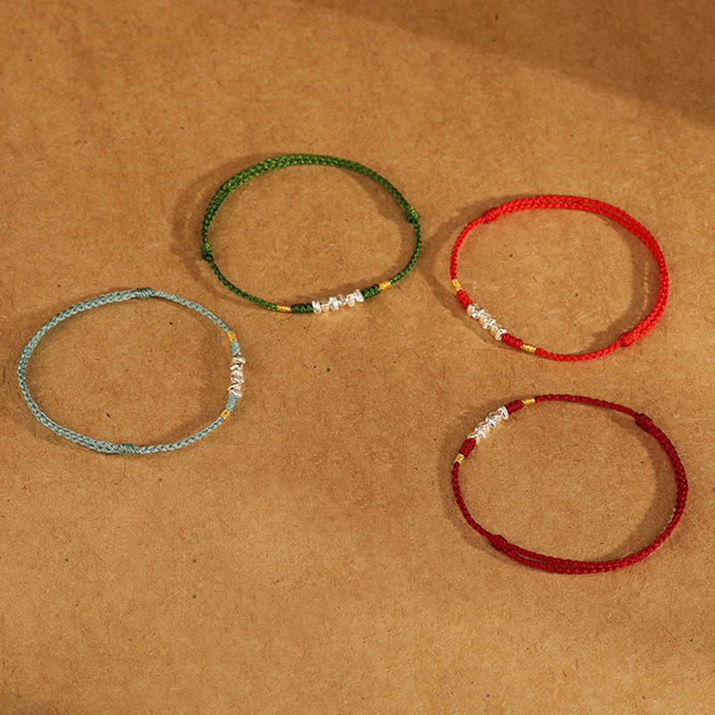 Unisex 925 Sterling Silver Red String Protection Bracelet