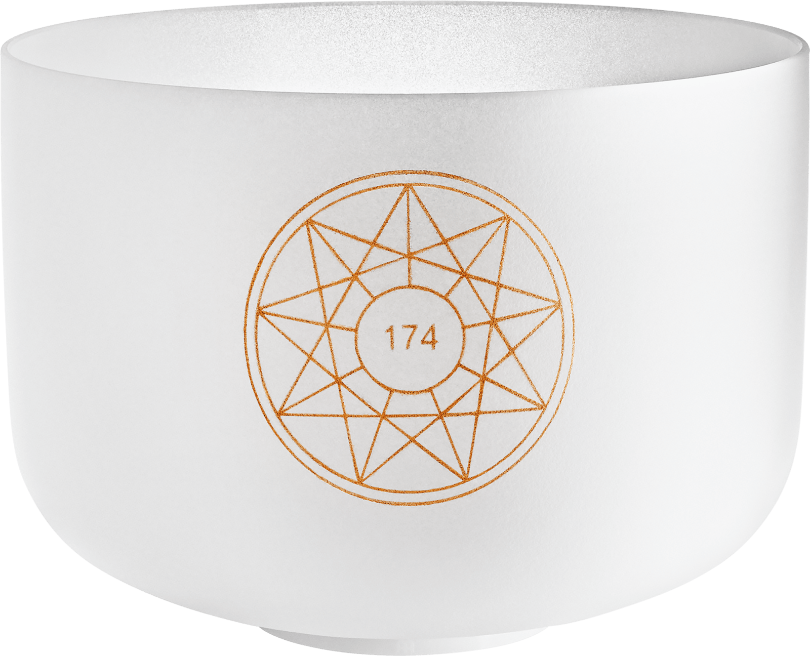 174 Hz Solfeggio 12" Crystal Singing Bowl (Earth Tone) - Pain & Stress Relief