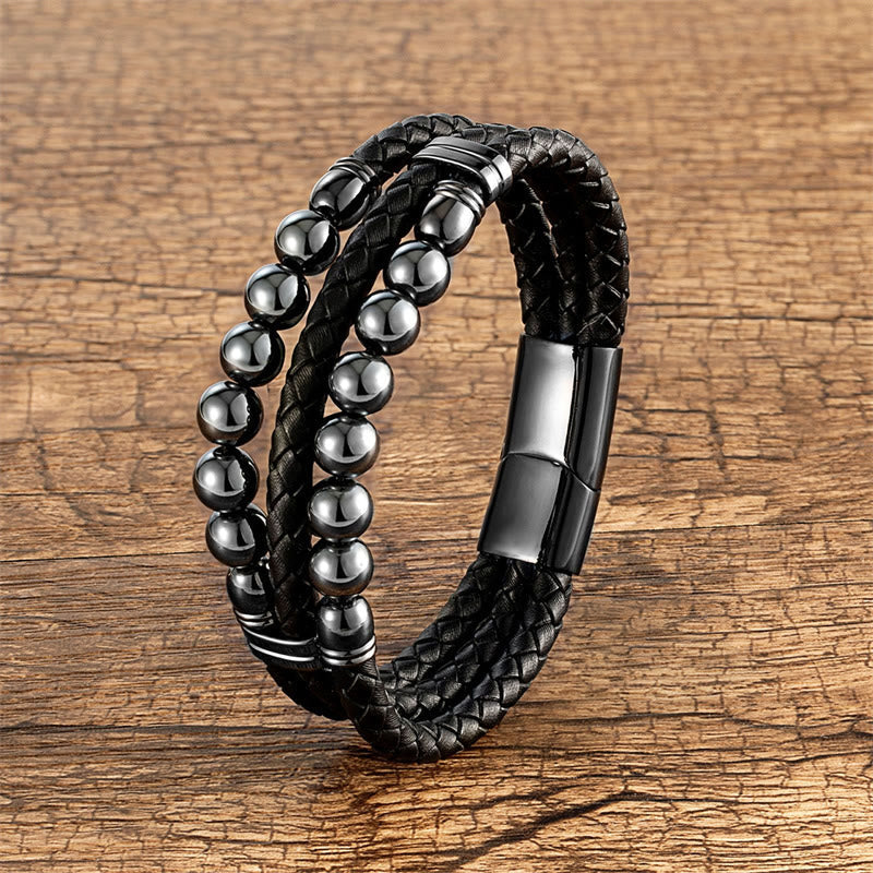 16-18cm Blue Tiger Eye Protection Strength Bracelet