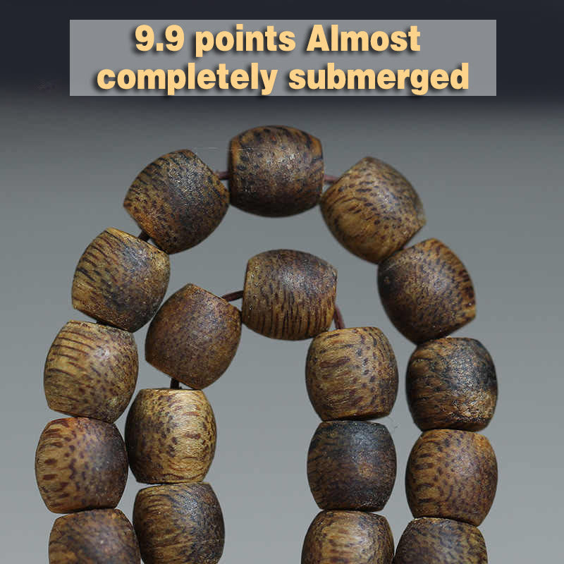 6mm Hainan Green Qinan Agarwood 108 Mala Beads Bracelet