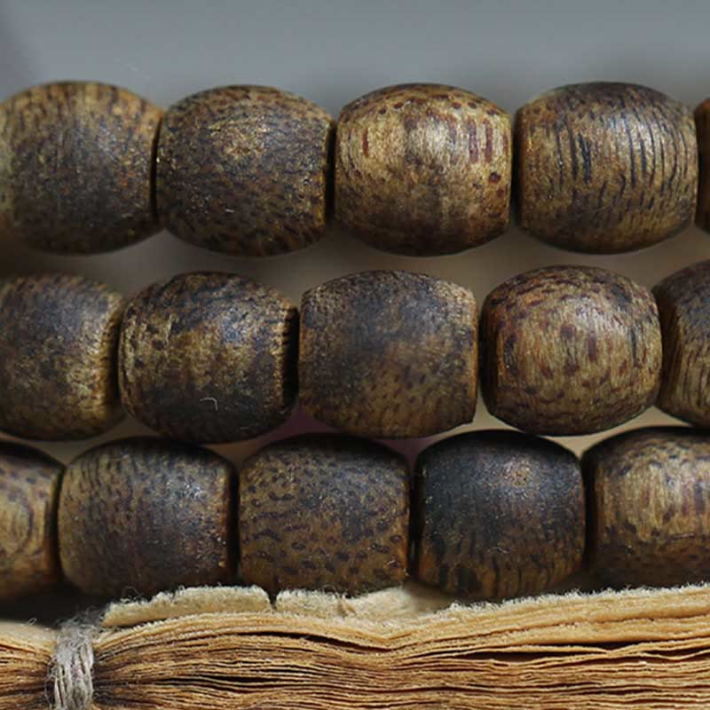 6mm Hainan Green Qinan Agarwood 108 Mala Beads Bracelet