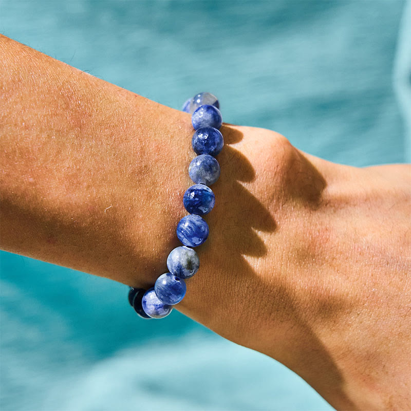 8mm Kyanite Spiritual Healing Bracelet for Calmness