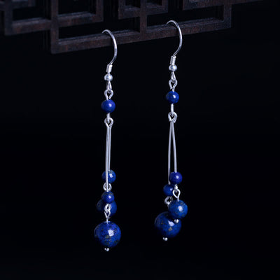 Lazurite Sterling Silver Serenity Drop Earrings