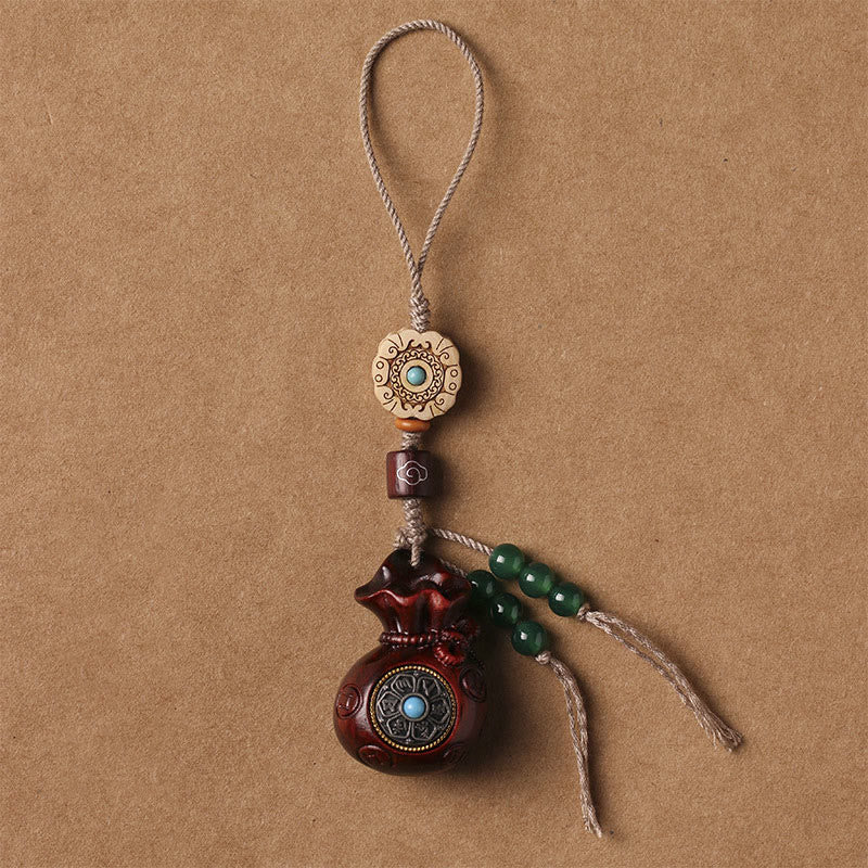 Sandalwood Om Mani Padme Hum Key Chain & Phone Hanging