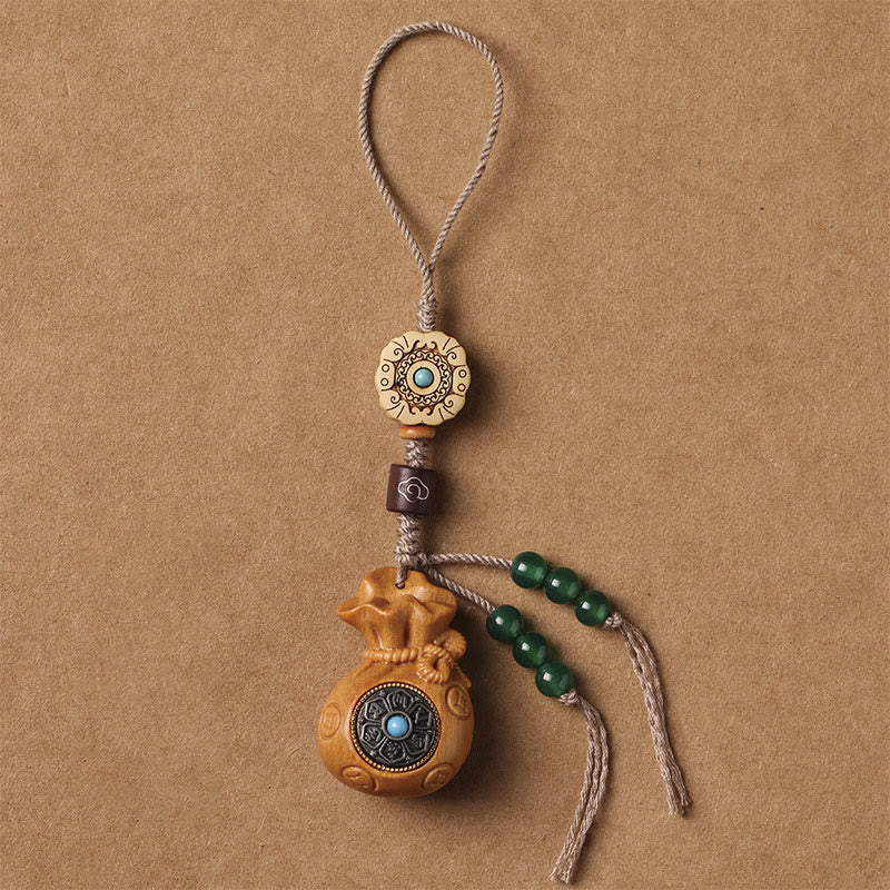 Sandalwood Om Mani Padme Hum Key Chain & Phone Hanging
